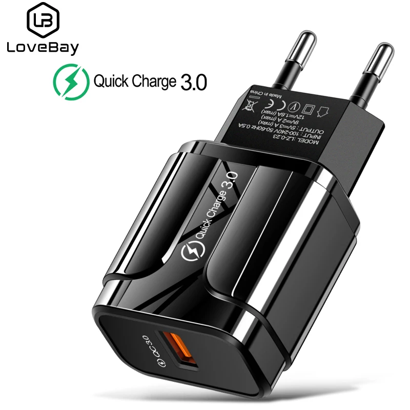 Зарядное устройство Lovebay быстрой зарядки 3 0 USB 5 в А стандартное зарядное для iPhone