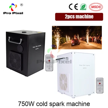 

2pcs 750W Cold Spark Fireworks Machine DMX And Remote Control Fountain Sparkular Firework For Wedding