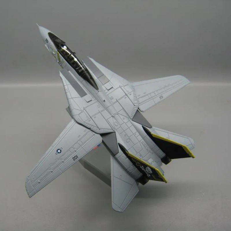 1/100 военная модель игрушки F14 Tomcat F-14A/B AJ200 VF-84 истребитель ВМС США ВВС литой металлический самолет модель игрушка - Color: F14 Tomcat USA NAVY