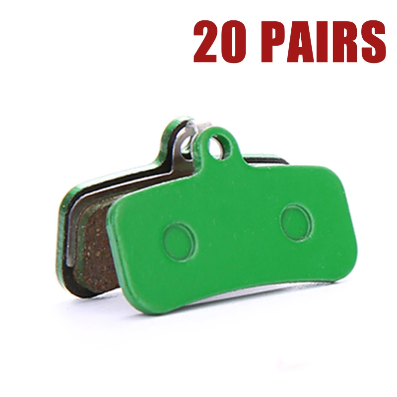 20 Pairs (40pcs) Green Mountain Bike Disc Brake Pads Lining For SHIMANO