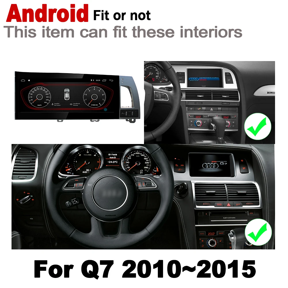 10 25 &quotHD экран стерео Android 7 1 up Автомобильный GPS навигатор карта для Audi Q7 4L 2010 ~ 2015 MMI