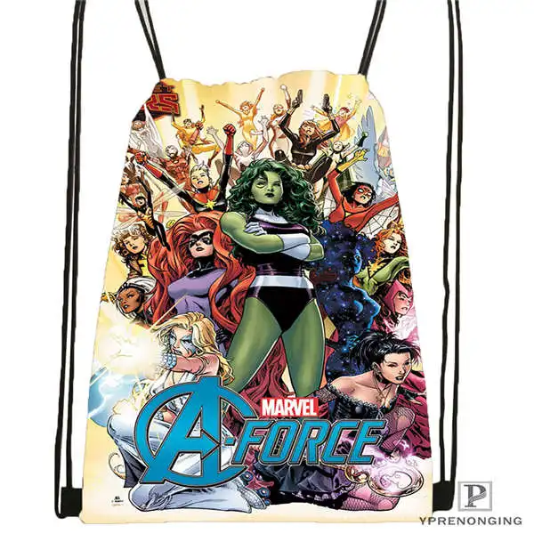 

Custom MarvelComics Drawstring Backpack Bag Cute Daypack Kids Satchel (Black Back) 31x40cm#2018612-01-8