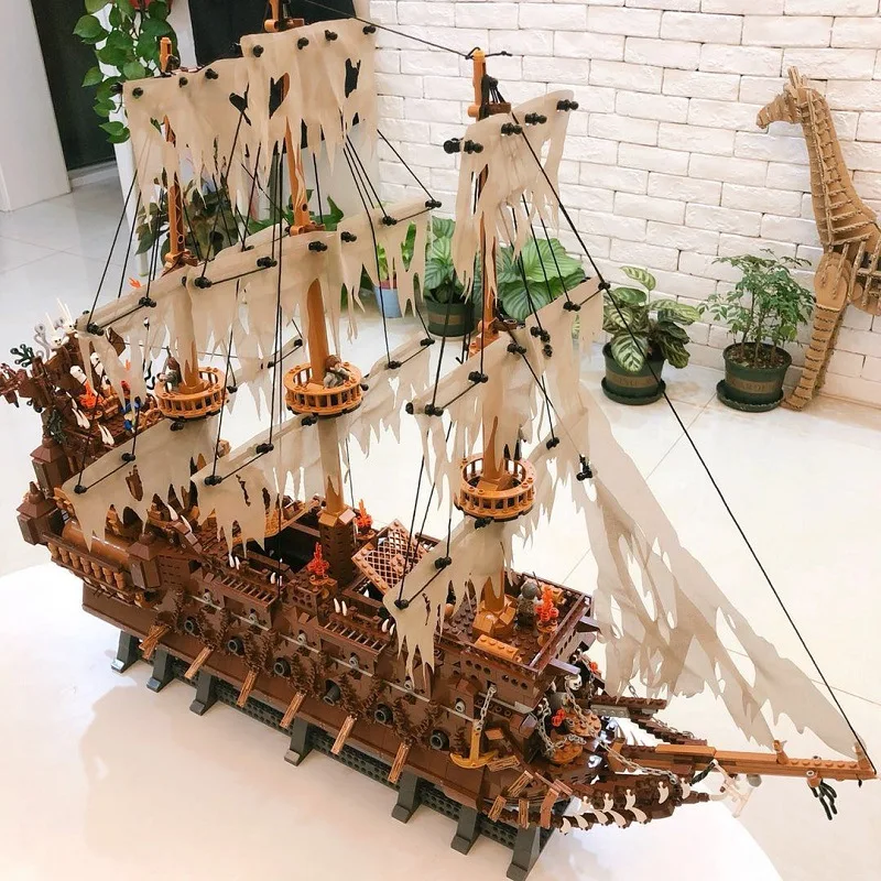 Модель корабля MOC 16016: Летающие голландейские Пираты Карибского бобов модель