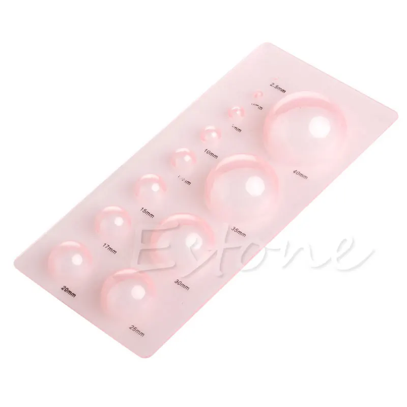 12 Size 3D Half Ball Domes Quilling Papercraft Board Creation Mould Tool
