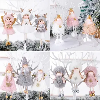 

Angel Doll Christmas Ornaments Merry Christmas Decorations for Home Garland Christmas Tree Decor Navidad Xmas 2020 New Year 2021