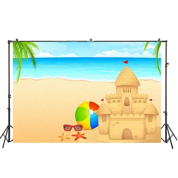 

Hawaii Sea Beach House Birthday Photography Backdrop Newborn Baby Portrait Photocall Photophone Photo Studio Background D-8021