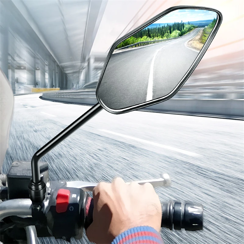 Unviersal 8 мм 10 мм moto rbike боковые зеркала moto зеркало заднего вида для yamaha xj6 ybr 125 aerox xt 600 зеркала moto rcycle заднего вида