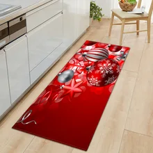 Рождественский декоративный коврик, утолщенный фланелевый ковер, нескользящий водопоглощающий коврик для ванной комнаты, кухонный коврик, Рождественское украшение