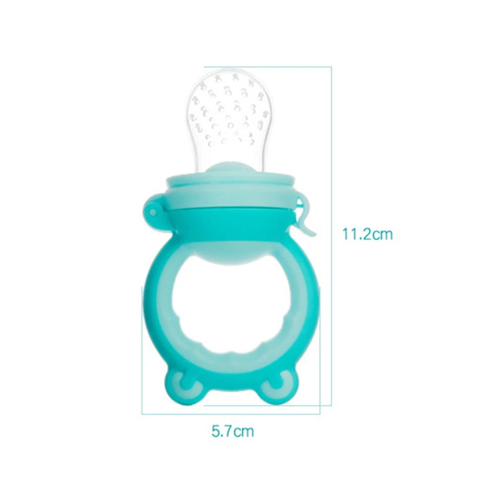 Newborn Frog Shape Baby Fresh Food Fruit Feeder Silicone Nipple Pacifier Teething Tool Toy For Newborn Baby Teether