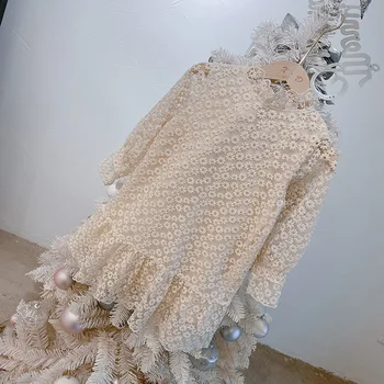 

girl lace dresses 2020 spring kids party dress fashion high-grade children clothing wholesale princess dress 5pcs/lot
