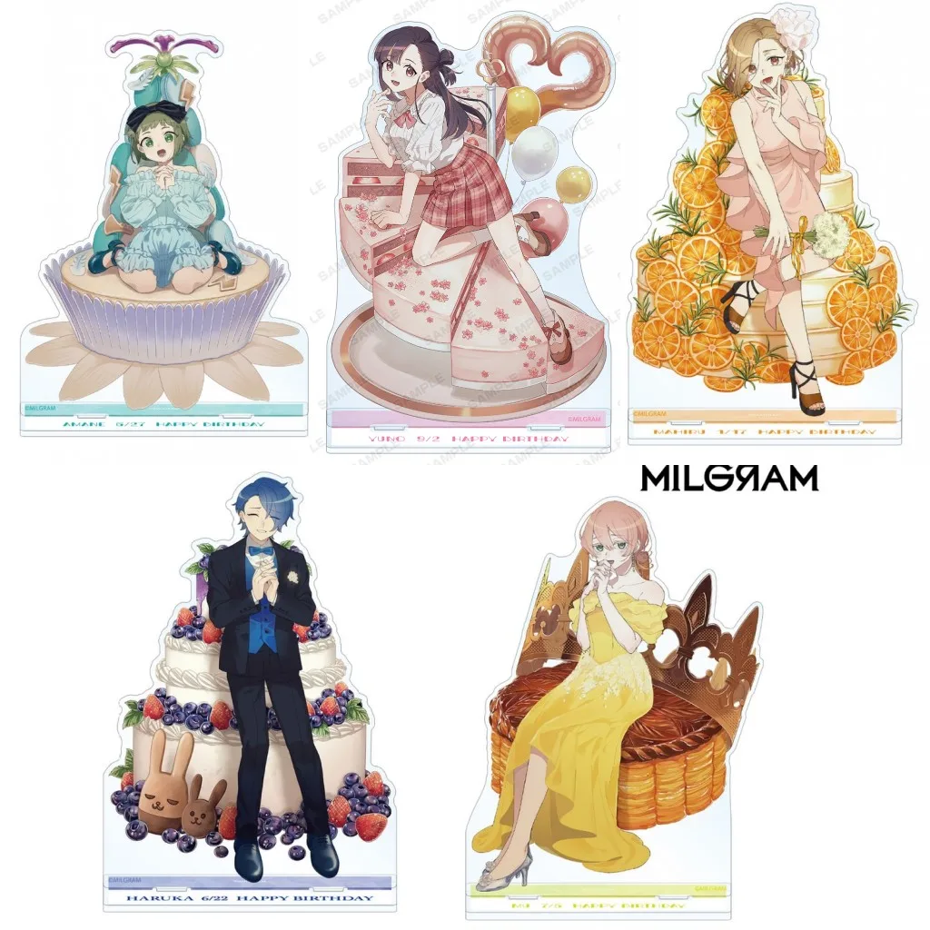 Hot Anime MILGRAM Q Version Acrylic Keychain MILGЯAM Haruka