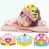 Creative DIY Craft Toys Sequins Crown Flower Star Pattern Kindergarten Art EVA Foam Paper Toy For Children Party Decoration Gift 1