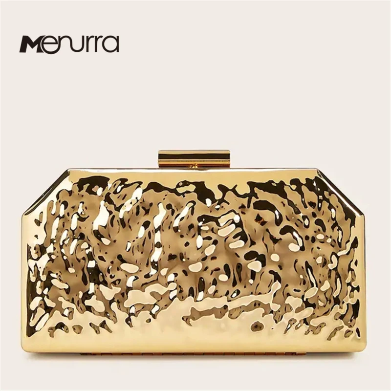 metal clutch purse
