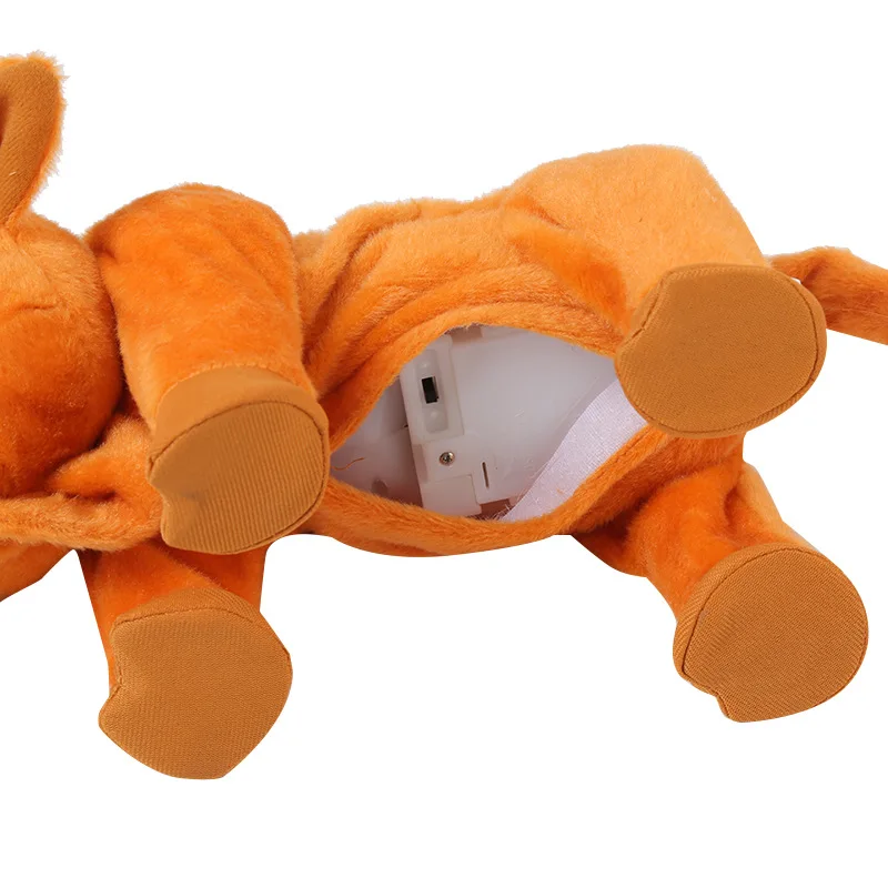 AliExpress, стиль, бразильский бык, электрические плюшевые игрушки, ходьба, маленький Ослик, ходьба, корова, пробор, запись