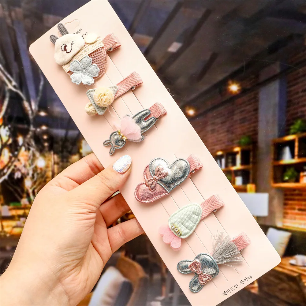 Baby Accessories luxury	 Kawaii Cartoon Princess Children Hairpins Set Girls Kids Flower Hair Clips Pin Accessories Barrettes Hairclip Headdress Headwear accessoriesdoll baby accessories Baby Accessories