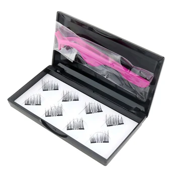 

Fashion Magnetic Lashes Reusable 3D False Eyelashes Tweezers Set Eyelashes No Glue Needed Cosmetics Eye