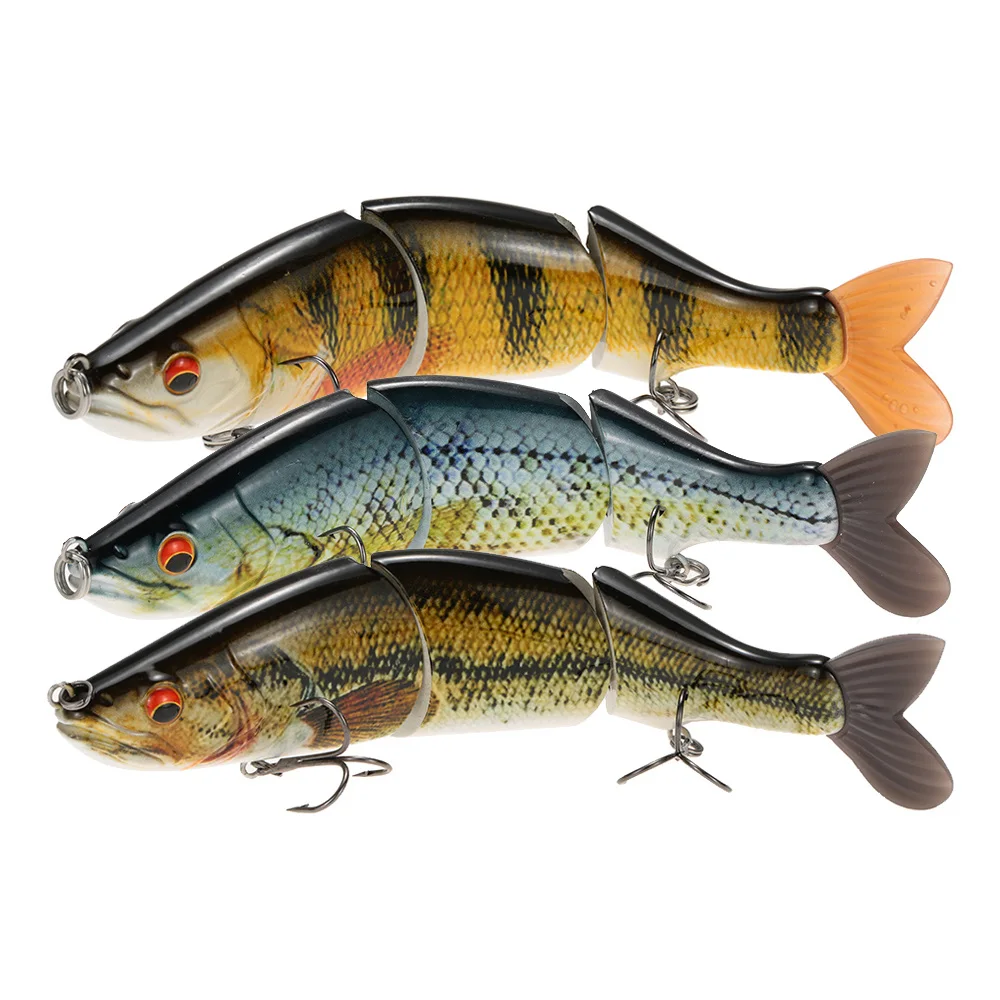 

6.7" Lifelike Fishing Lures Crankbait Hard Bait Treble Hook 3-segment Multi-jointed Swimbait Fishing Tackle Minnow