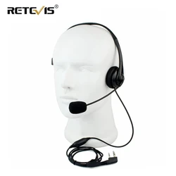 Headset bluetooth 2pin, esponja e microfone, acessórios para kenwood baofeng