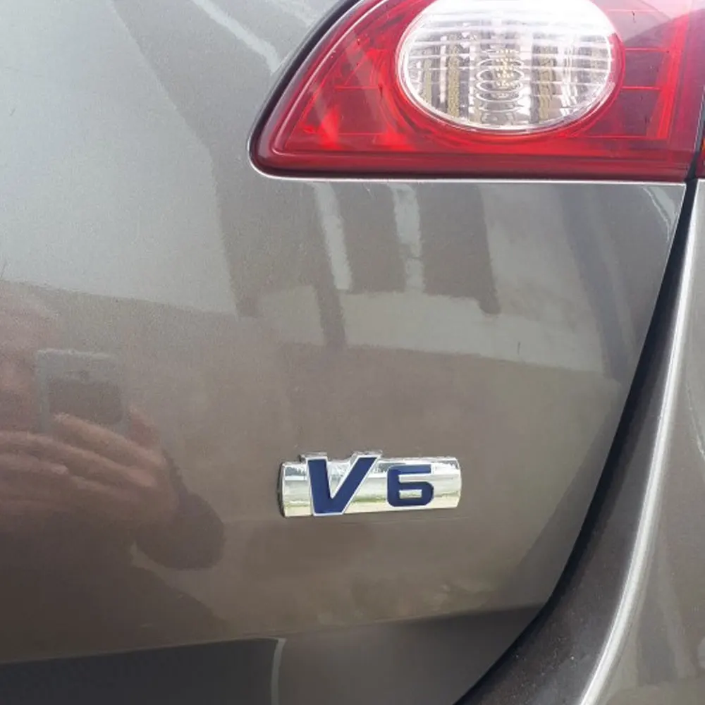 DSYCAR 1 шт. 3D Металл V6 эмблема наклейка автомобиль внедорожник корпус внешняя