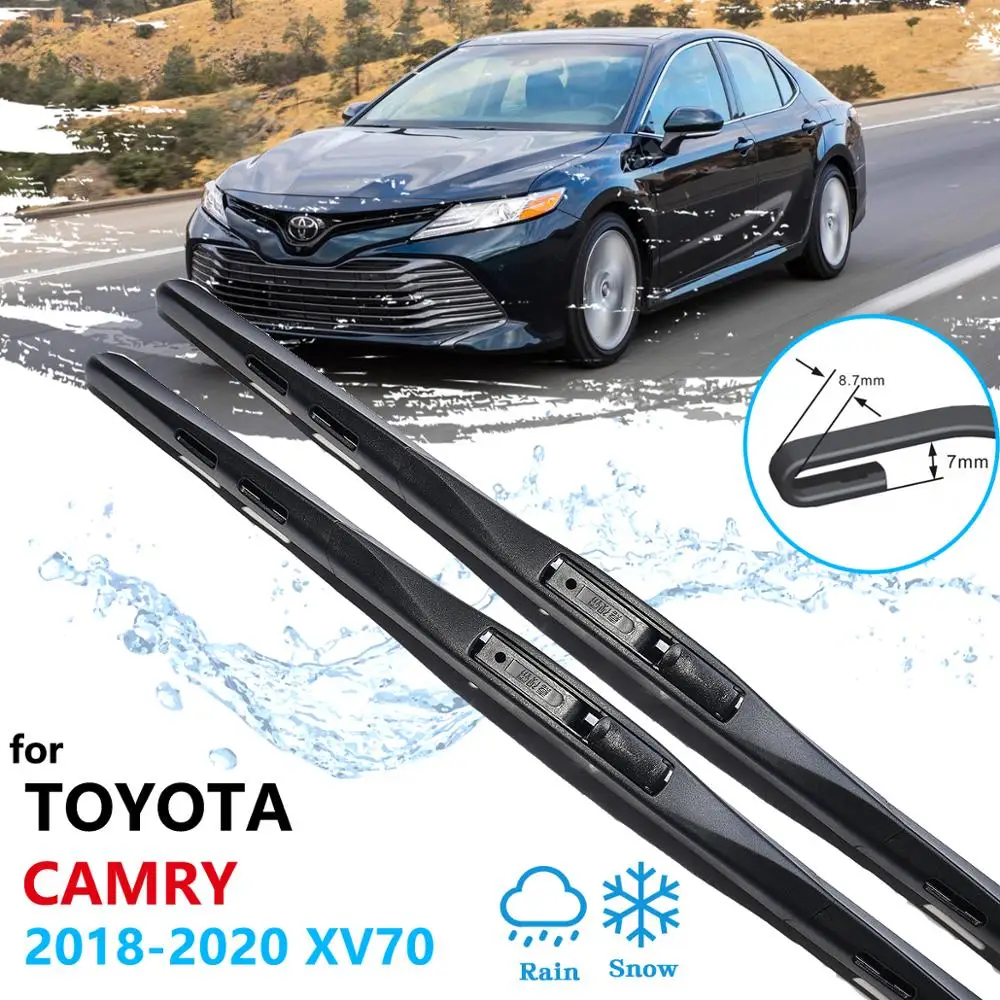 Щетка стеклоочистителя для Toyota Camry 70 XV70 2018 2019 2020, стеклоочистители переднего ветрового стекла, автомобильные аксессуары XV 70|Стеклоочистители| | АлиЭкспресс