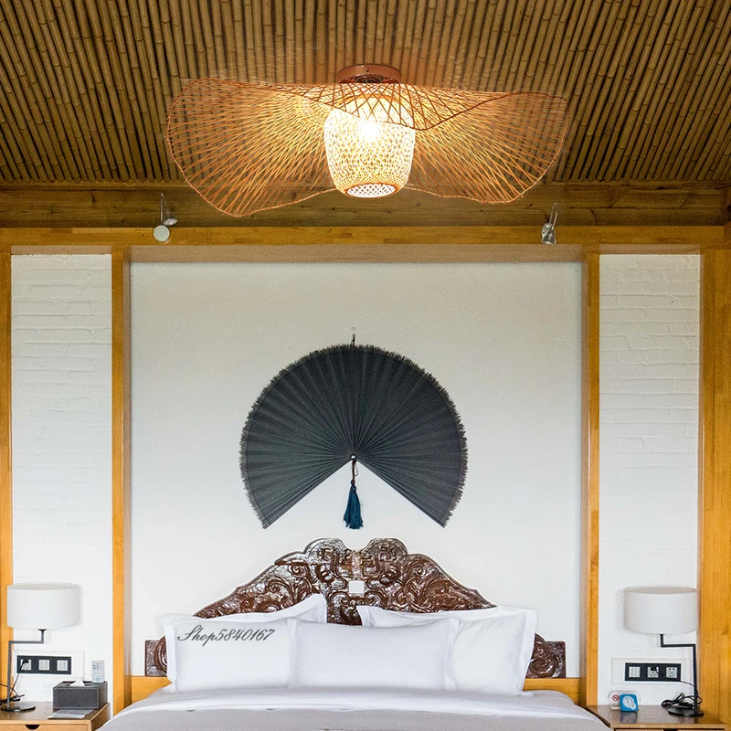 Pendant Lights Pendant Lamp Chinese Style Bamboo Pendant Lights for Dining Room Restaurant