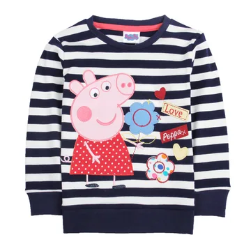

Peppa Pig original dolls toys lovely Kids girl T-Shirt Long Sleeve T Shirt Girls Tops peppa pig girl Tee Gifts original Dolls