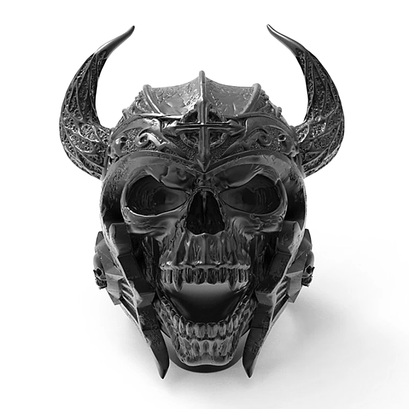 Punk-Hip-hop-Golden-Jewelry-Cold-Skull-Rings-For-Men-New-Arrival-Crystal-CZ-Ring-Men (12)