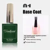 Vendeeni Nail Art Functional Gel Top Base Coat Tempering Matte Top Coat Reinforcing Gel Blossom Gel Foil Transfer Gel 15ml ► Photo 2/6