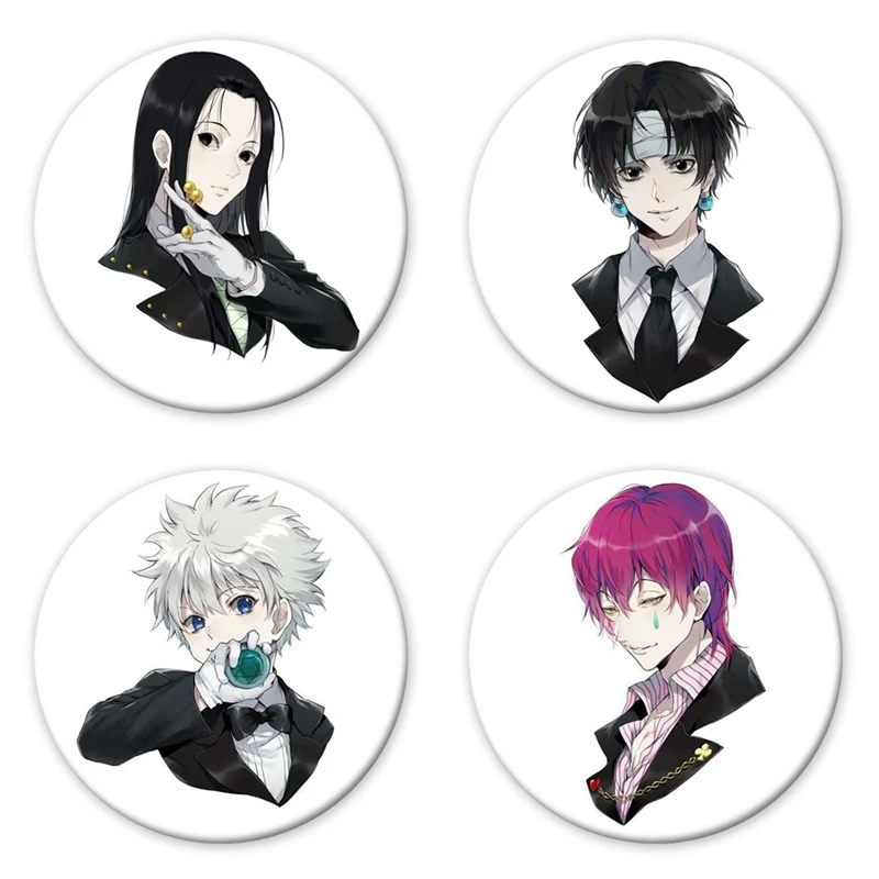 Hunter x Значки для косплея брошь коллекция значков сумки Killua Zoldyck Kurapika бюстгальтер