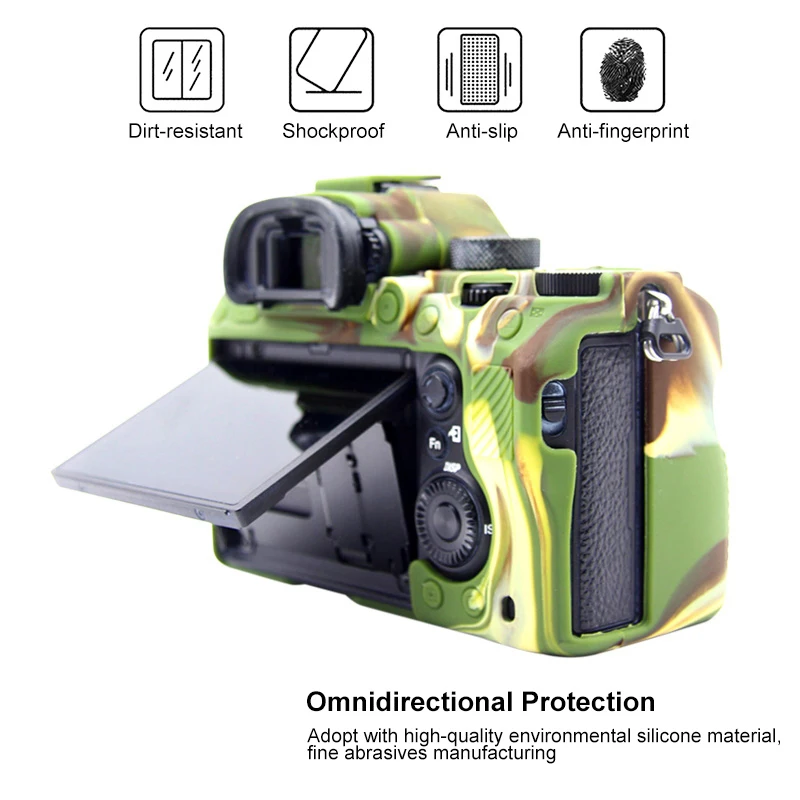 

Bag Silicone Case For Soft Camera Video Rubber Camera Case Protective Body Cover Skin For Sony A9 A7R III A7R3 A7 Mark 3 A7 III