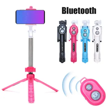 

Hot Sale 1PC 3 In 1 Wireless Bluetooth Selfie Stick + Mini Selfie Tripod With Remote Control For Mobile Phone