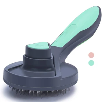

MESNUG Professional Self Cleaning Slicker Cat Brush Ergonomic Handle Pet Comb Grooming Tool For Long Or Short Hair Kitten Dog