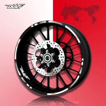 

Hot sell Motorcycle Rim stripes Decals 17inch Wheel Sticker Reflective Tape For KTM DUKE 200 390 690 990 Reflective sticker
