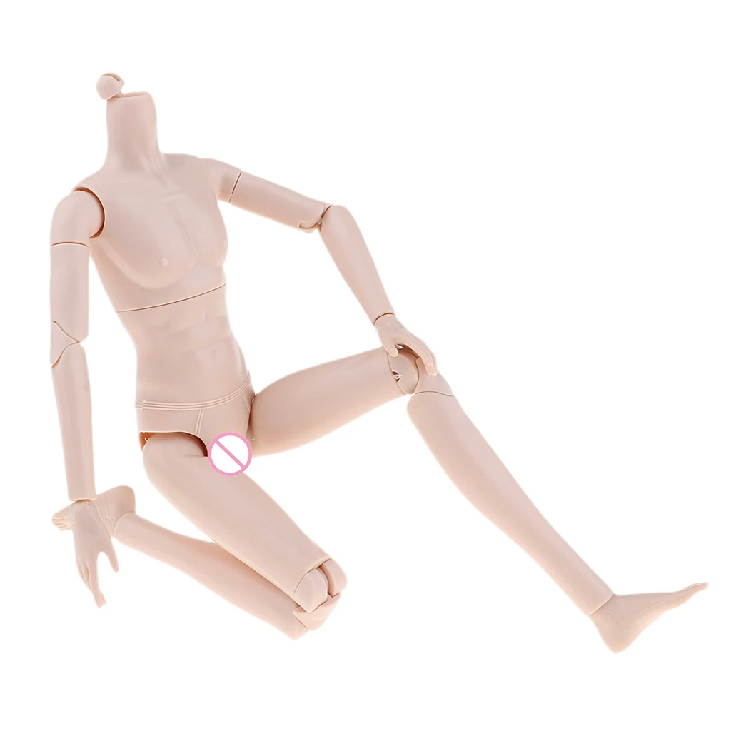 Flexible 20 Joints Male  Body without Head for 1/6 BJD for OB Doll Normal Skin