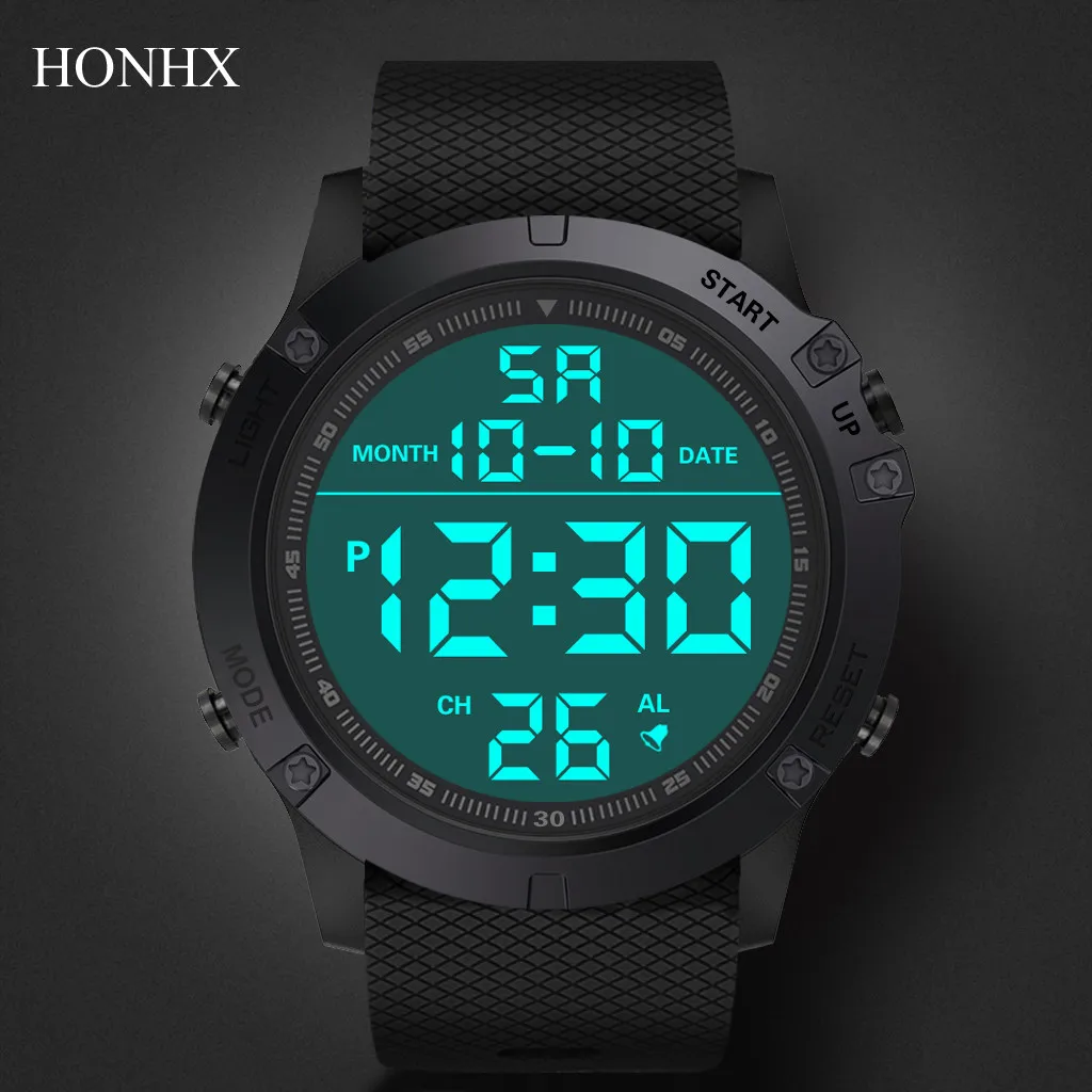 Men Sports Watches Fashion Chronos Countdown Men's Waterproof LED Digital Watch Man Military Clock Relogio Masculino Digital Wat
