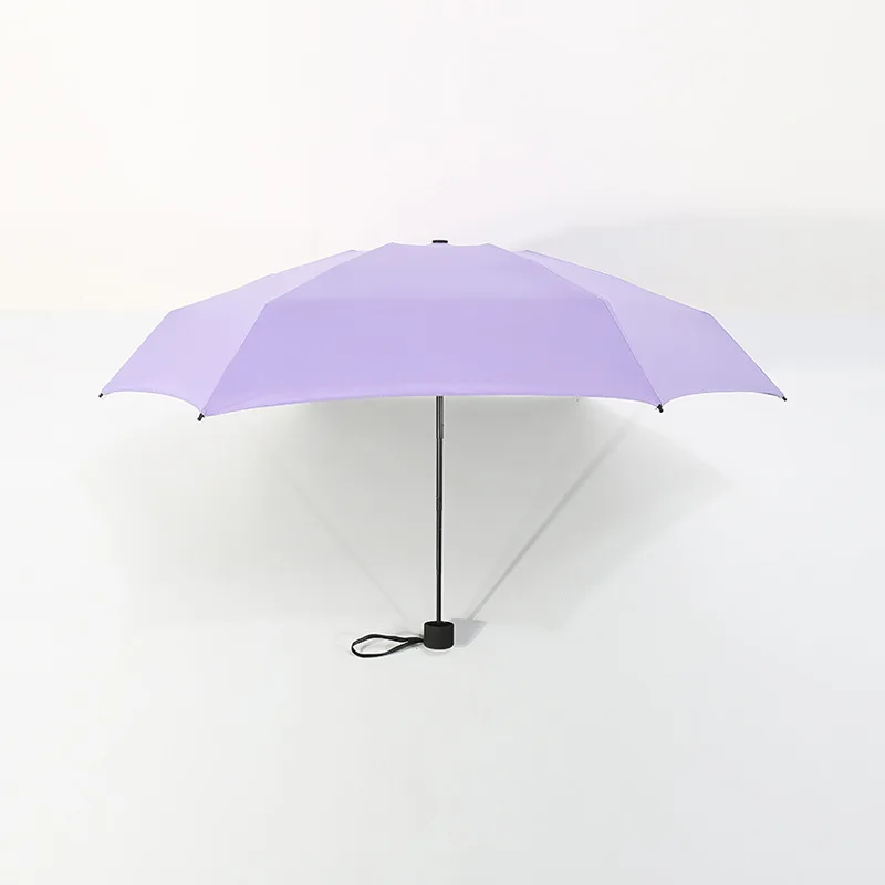 Purple Креативный мини-зонтик для женщин с УФ-защитой, маленькие зонты, 180 г, непромокаемый женский и мужской зонт от солнца, удобный для девочек, для путешествий, Parapluie, для детей - Цвет: Purple
