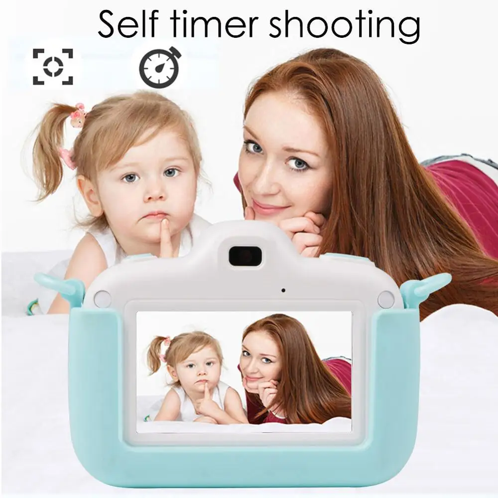 Children Camera Full HD Portable Digital Video With Silicone Case 3.0 Inch Screen Display For Kid Study Christmas Gifts | Игрушки и