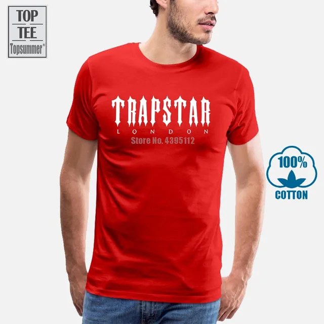 red trapstar t shirt
