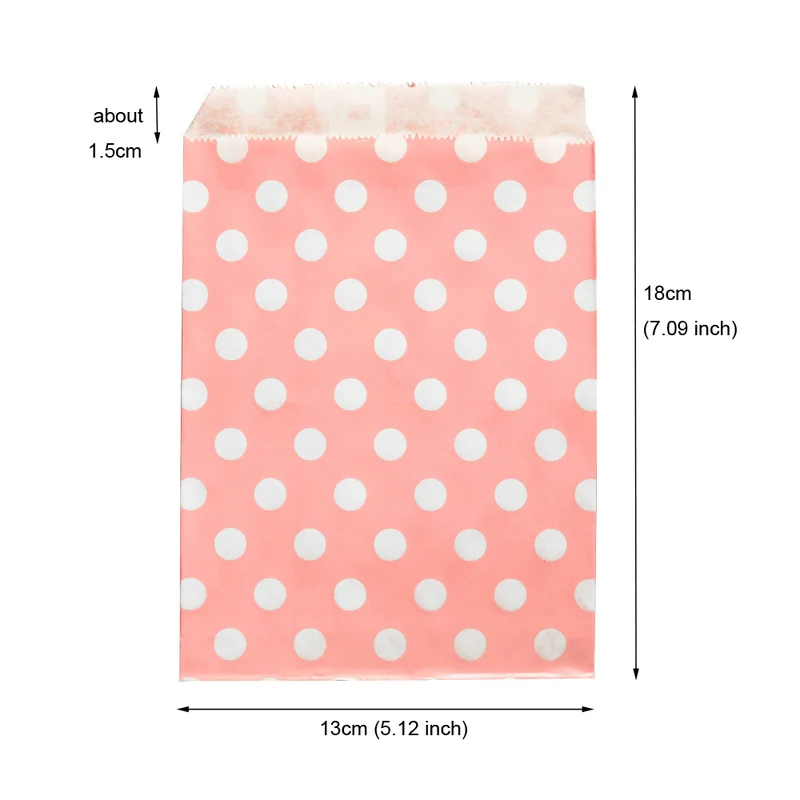 light pink 100 шт крафт-бумажный пакет для еды плоский горошек Полосатый шеврон Тхак вы Подарочный пакет свадебное угощение крафт бумажные пакеты для попкорна упаковка - Цвет: light pink