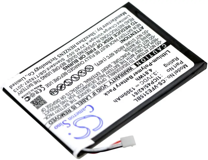 Cameron sino 1300 мА/ч, Батарея Для VERIFONE e315 e315M 1ICP45/42/61 BPK087-300 BPK087-300-01-A платежный терминал Батарея