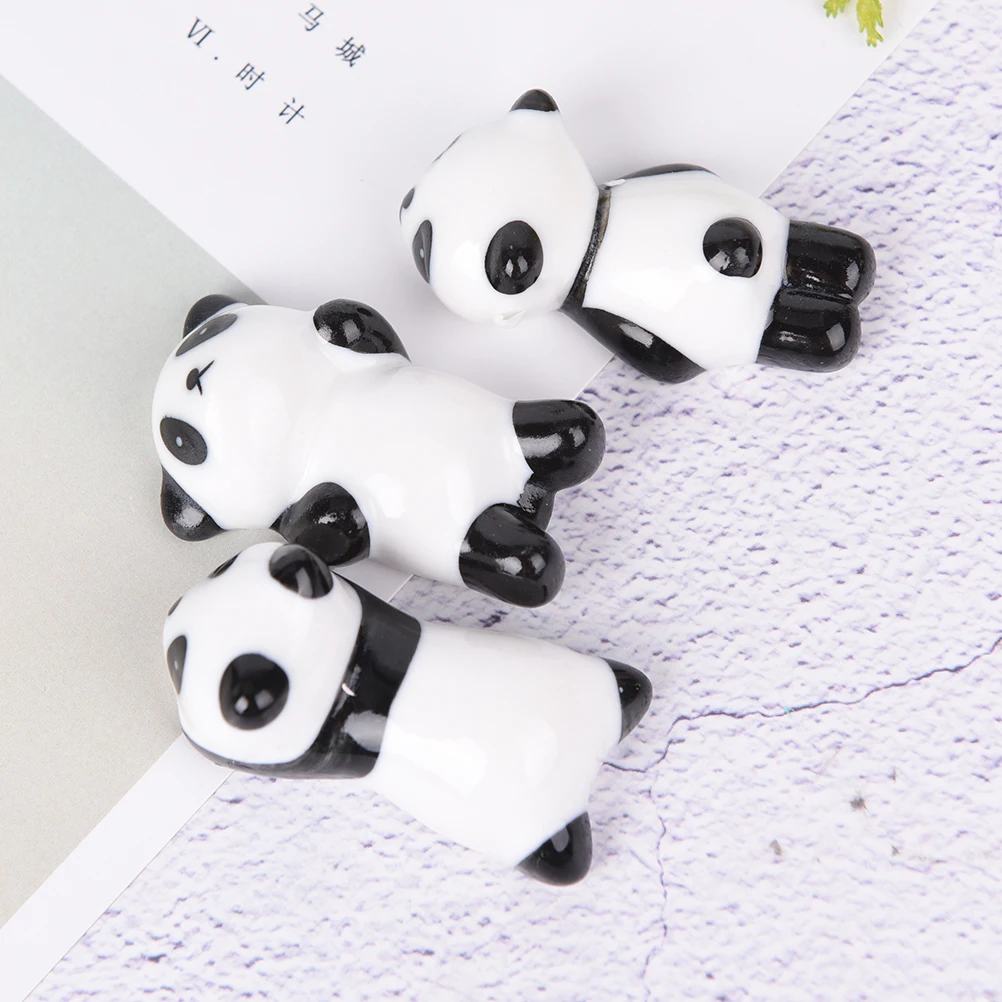 Милые керамические подставки для ручек с пандой, щетка для маникюра, подставка для ручек, керамический держатель, инструмент для дизайна ногтей