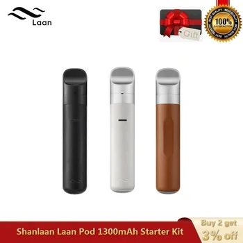 

Original Shanlaan Laan Pod 1300mAh Starter Kit 40W Mod with 2ml Tank All-In-One Vape Pen Electronic Cigarettes Vape Vaporizer