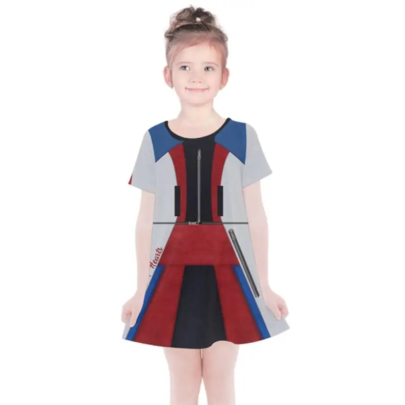 Evie Casual Костюм для костюмированной вечеринки для детей 1, 2, 3 лет; маскарадная любовница злодея Малефисента; детское платье-пачка для девочек; одежда для Одри - Цвет: Evie Casual