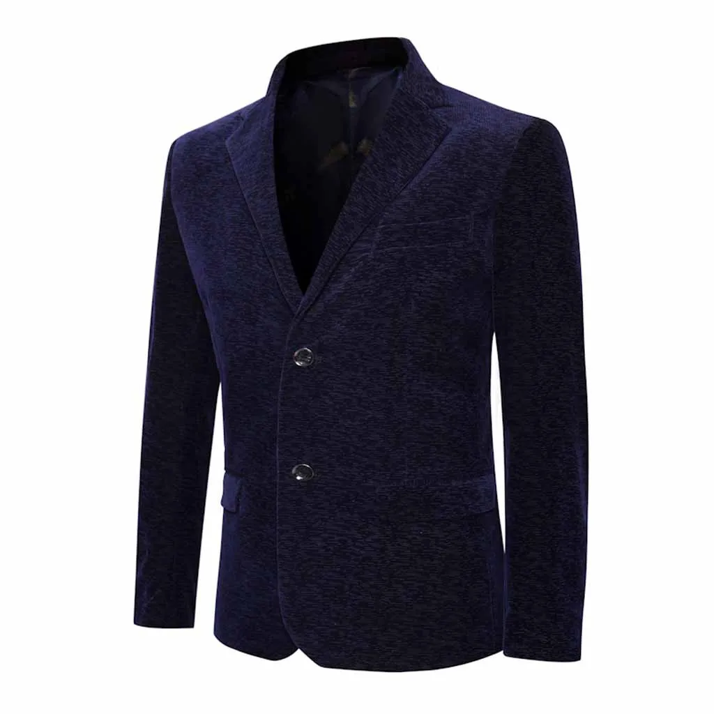Low Price Loss Sale Men's New Style Turn-down Collar Long Sleeve Casual Suit Slim Fit Coat Jacket Drop Shipping Hot Sale