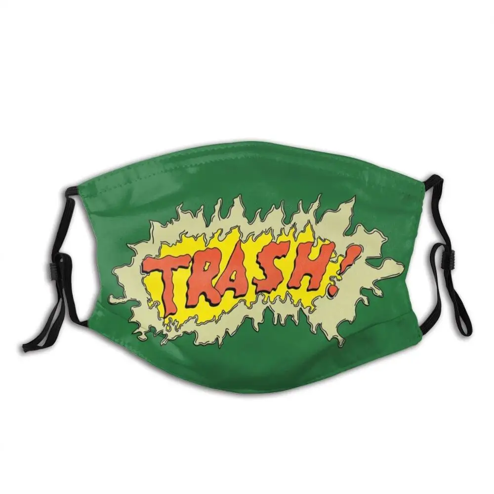

Cool Comic Lettering Funny Cool Cloth Mask Cartoon Pop Art Comics Wow Comic Book Retro Vintage Dialogue Bubble Trash Lettering