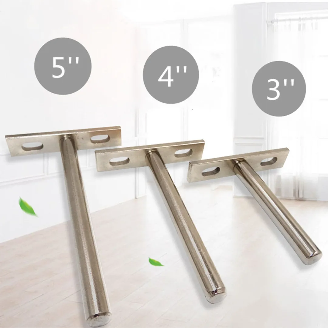 10PCS 3"4"5" Folding Shelf Support Bracket Hidden Floating Wall Shelf Support Brackets for Heavy Duty Bracket
