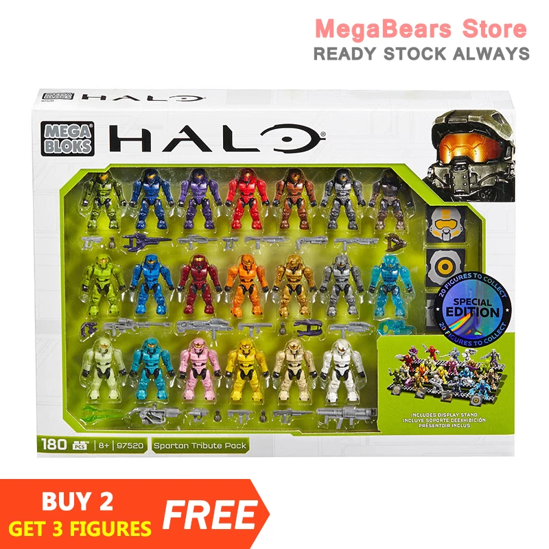 Mega Bloks Construx Halo 97520 Spartan Tribute Pack Building Blocks Construction Toys | Игрушки и хобби