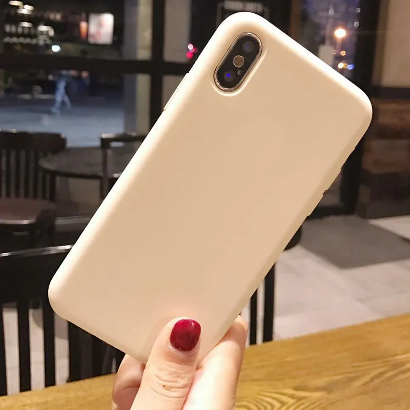 Для funda iphone 6 6s 7 plus 8 plus чехол матовый тонкий мягкий термополиуретановые Чехлы для iphone 7 plus 8 plus X Xr Xs максимальный чехол Coque