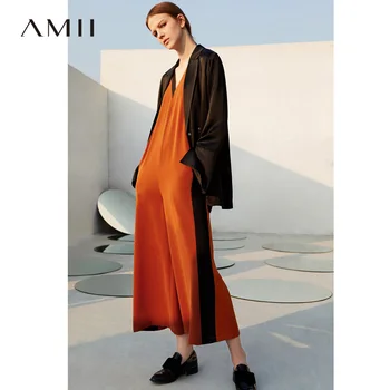 

Amii Minimalism Individuality Suit Coat Women Spring Lapel Slim Solid Suit Jacket 11887041
