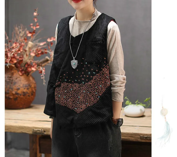 Max LuLu Winter Fashion Korean Ladies Punk Clothes Womens Sleeveless Corduroy Vest Vintage Oversized Waistcoats Padded Coat